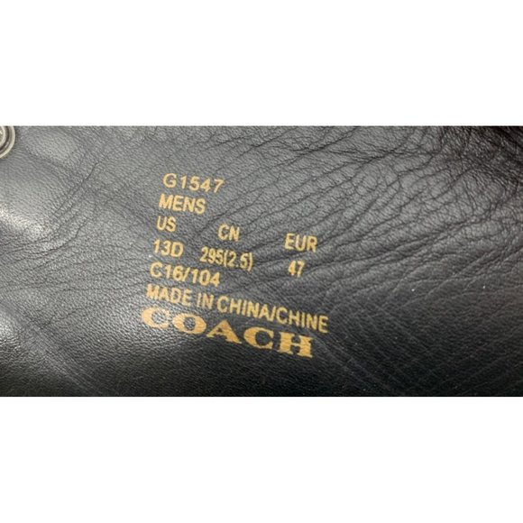 Mens Coach Bleecker Brown Suede Lace Up Boots Size 13D 6591 GUC Style G1547 - Picture 11 of 15